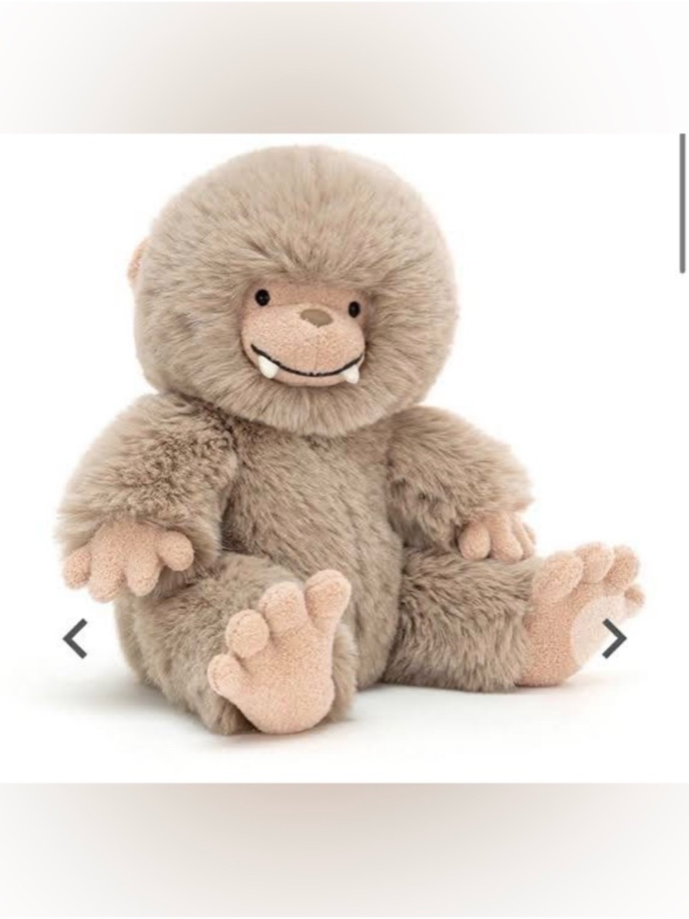 NWT Bo Bigfoot Jellycat Retired